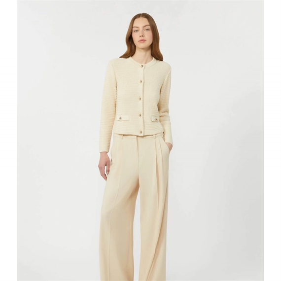 Weekend Max Mara WKDVODKA Cardigan, Ecru